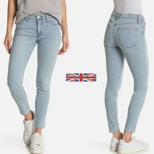 Hudson Natalie Mid-rise Super Skinny Ankle Size 30 Light Wash
